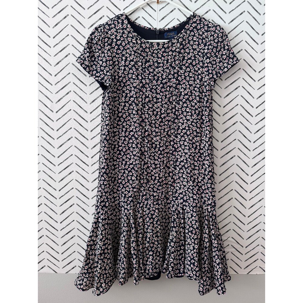 POLO Ralph Lauren Girls Floral Dress Cottage Core Peasant Size 16‎